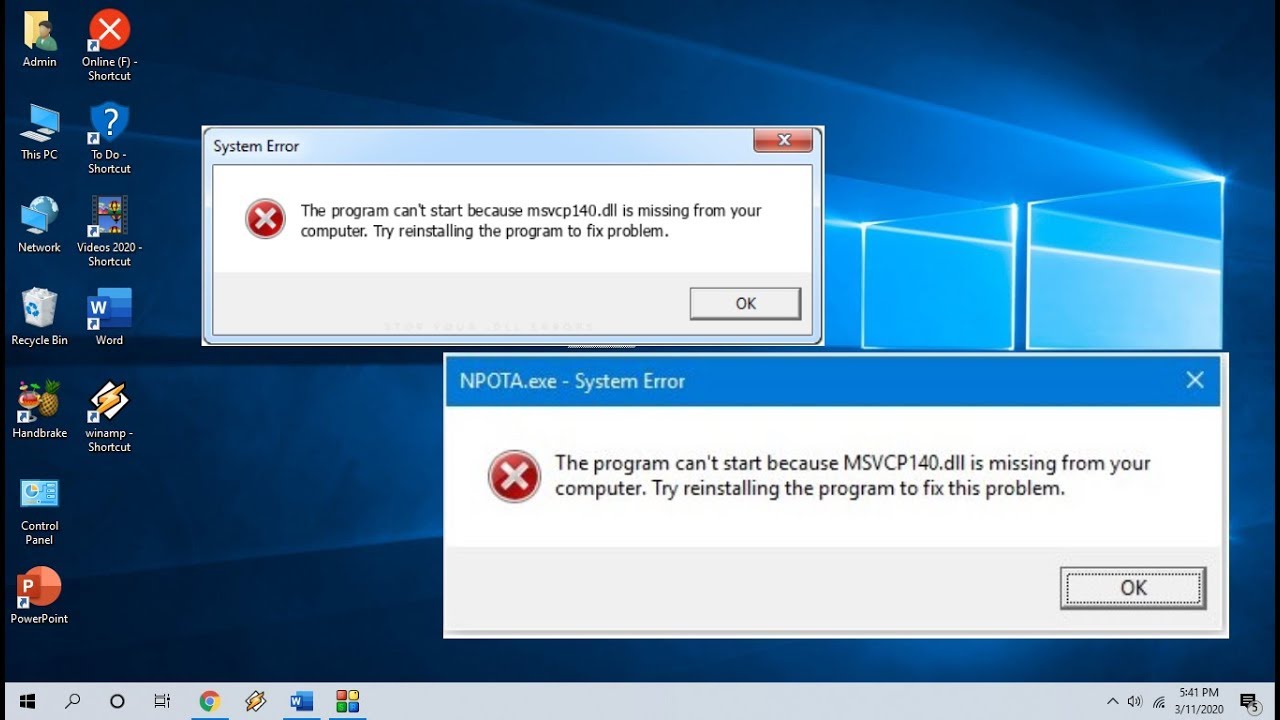 download msvcp140.dll