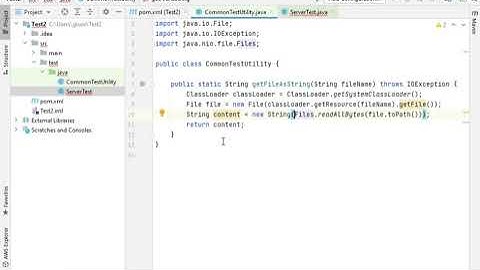 StackOverflow - Answer to "Not able to read resource files from src/test/resources in STS"