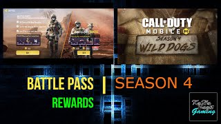 COD Mobile | Season 4: Wild Dogs - All Battle Pass Rewards (Tier 1-50)