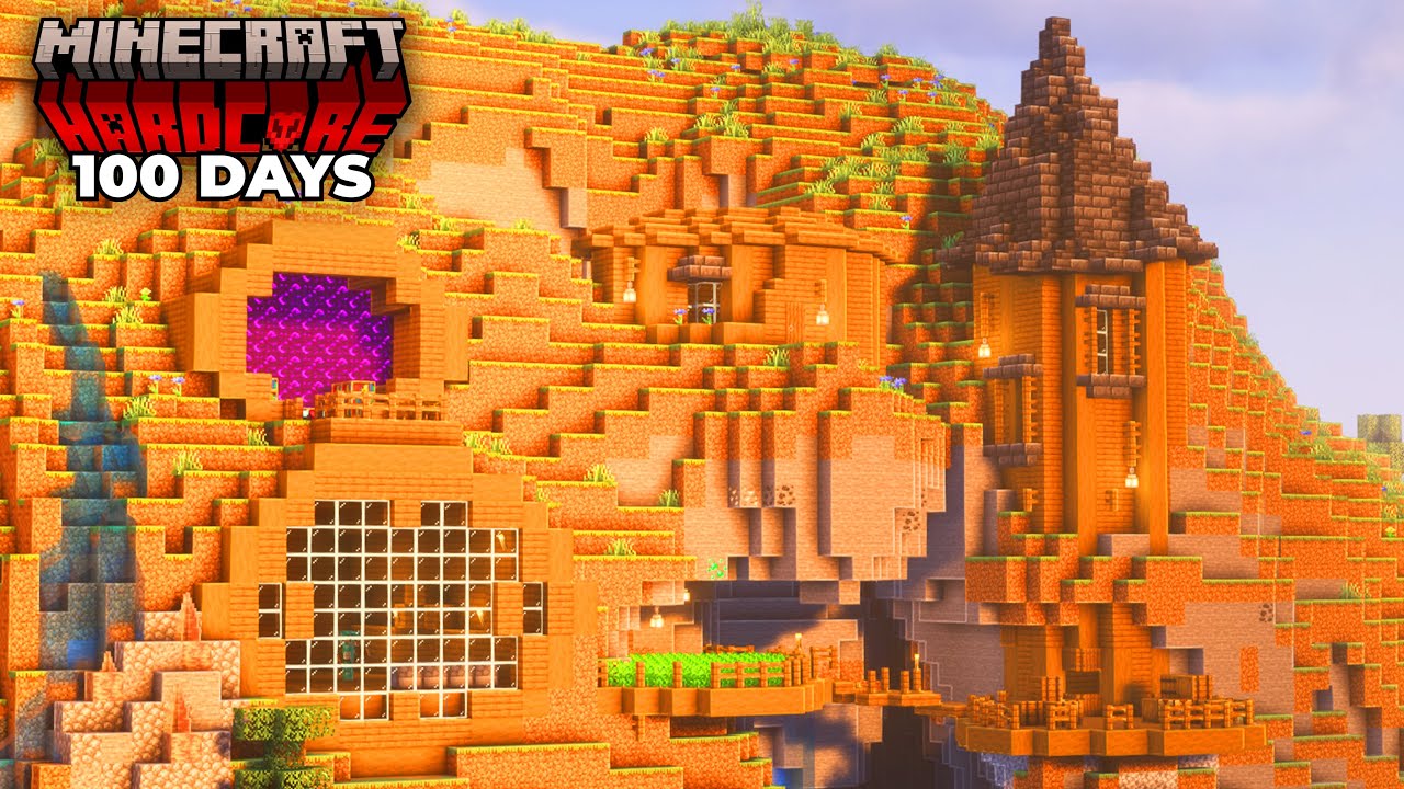 I Survived 100 Days in a MOUNTAIN in Minecraft Hardcore - YouTube