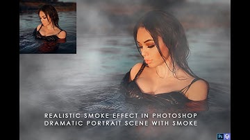 How to Create Realistic Smoke Effect in Photoshop - Dramatic Portrait Scene with Smoke