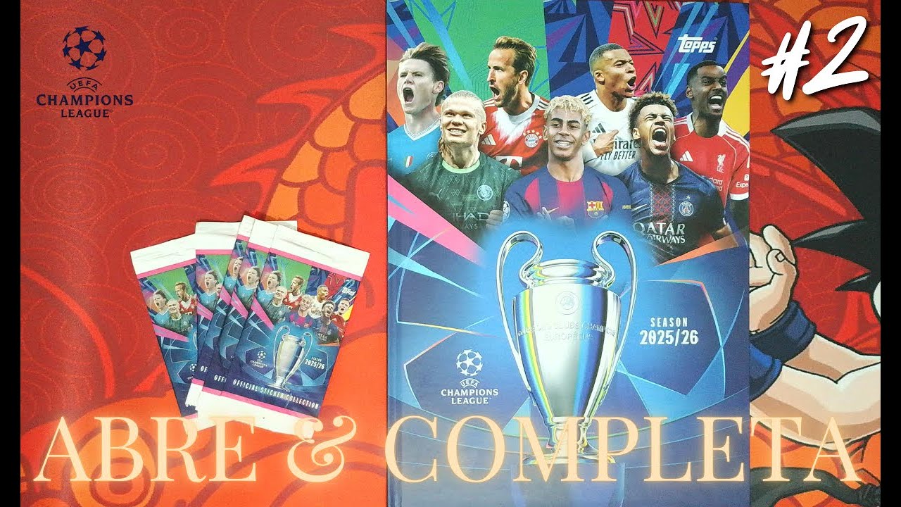 FIGURINHAS CHAMPIONS LEAGUE DA TOPPS ,ABRE & COMPLETA #2
