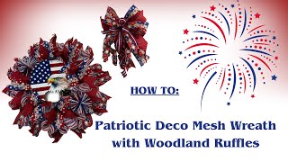 Patriotic Deco Mesh Wreath |Crafting with Hard Working Mom |How to DIY