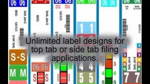 Color Coded File Folder Labels | Filing Label Print Software
