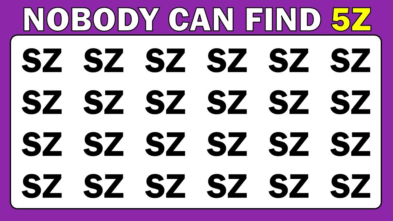 Quick Eyes test 👀 | Find the Odd One Out - Number and Letter test.