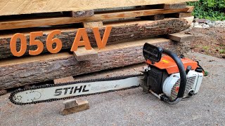 Stihl 056 AV - Running - Cutting - Stats -- Chainsaw Profile