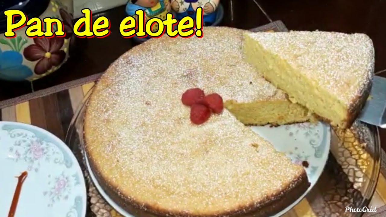 Pan de elote con harina de maiz!