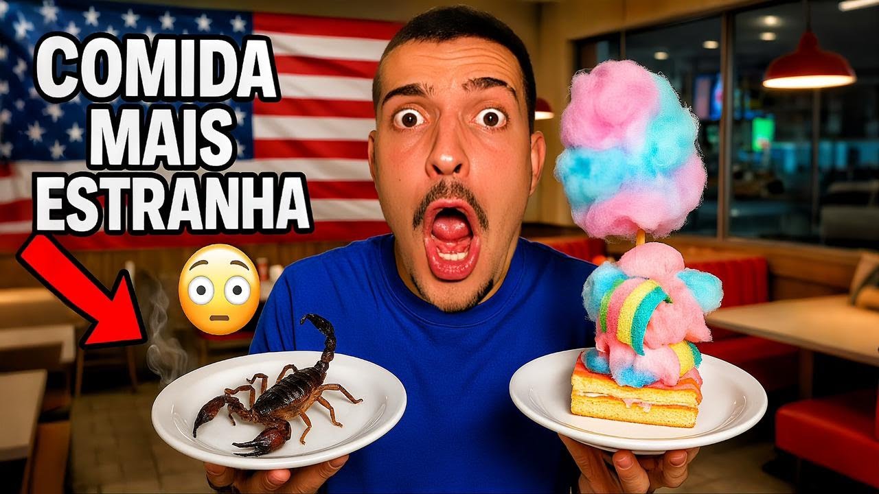 EXPERIMENTEI a COMIDA MAIS ESTRANHA dos EUA 🤢