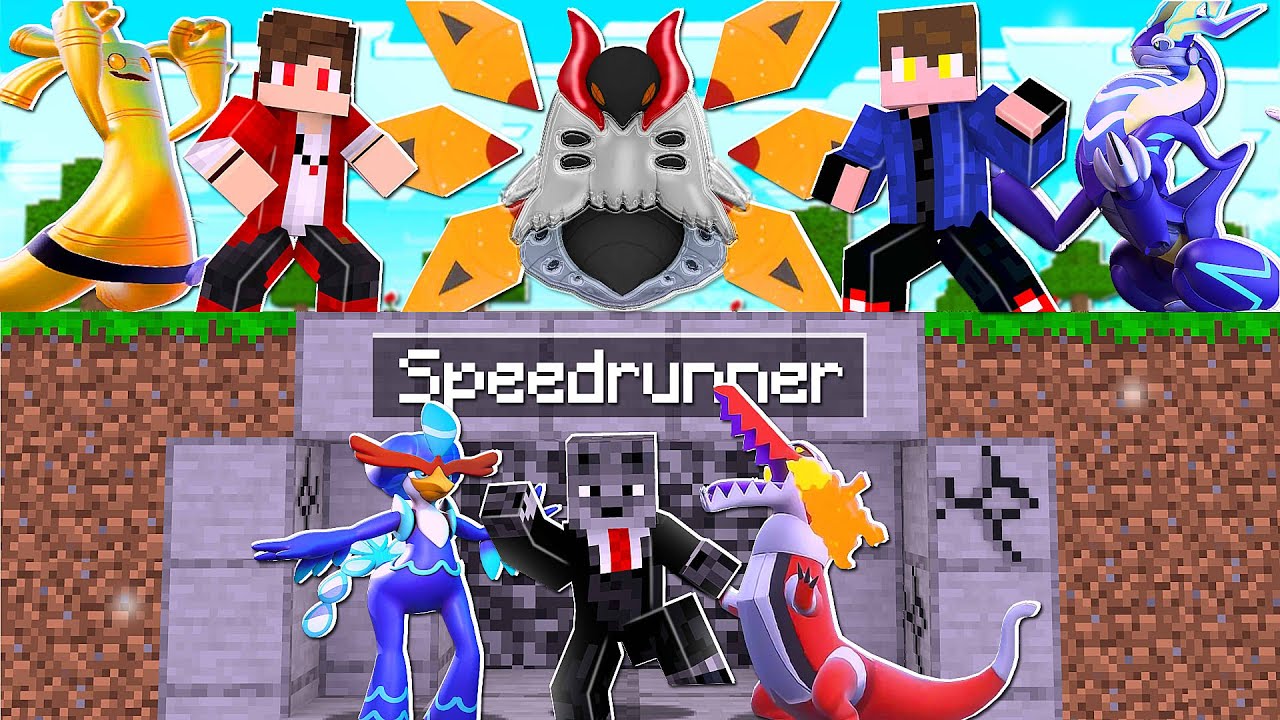 Minecraft Pixelmon Manhunt (1 Speedrunner vs 2 Caçadores) mas o Miraidon é  meu Pokémon Inicial 