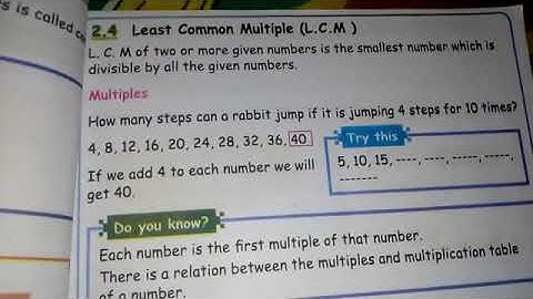 5th std 2nd term|Maths|Least Common Multiple (L.C.M)