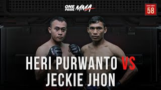 Heri Purwanto Vs Jeckie Jhon | Full Fight One Pride MMA FN 58