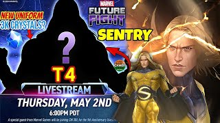 CELEBRATE 🎉 SENTRY T4 NEW UNIFORM | MAY UPDATE LIVESTREAM 🔴 | Marvel future fight