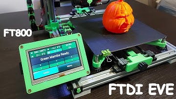 ConnectEVE (FTDI EVE/FT800) as 3D printer display - Print test