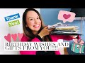 Birthday wishes and gifts from you in my mailbox!!!! -POSTCROSSING CHANNEL-