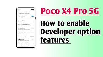 Poco X4 Pro 5G How to enable Developer option features