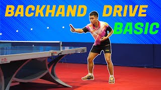 Basic Backhand Drive | Table Tennis Tutorial | Table Tennis Review [4k]