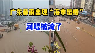 九歌：广州连续暴雨2天出现“海市蜃楼”，老家河堤被淹了，几千万的机械设备没了，大叔哭喊的好伤心！#暴雨#广州生活