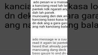 Notifikasi wa bahasa minang kasar