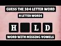 Guess the Word without Vowels - Start with H | Word Challenge