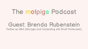 Brenda Rubenstein: Follow-up Q&A (Storage and Computing with Small Molecules)