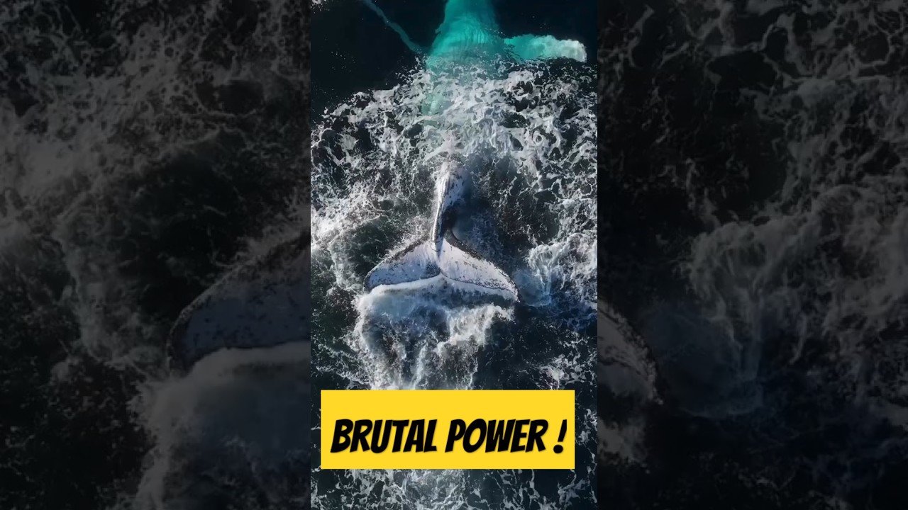 Whale's Massive Tail Slap Will Shake You! 🐋 Pure Power 