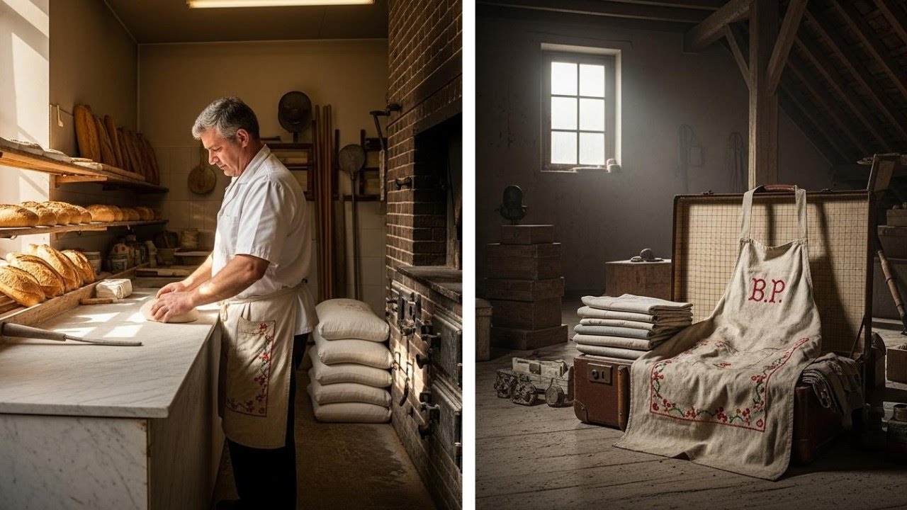 Le boulanger du village disparaît en 1969 — 30 ans plus tard, un tablier brodé refait surface