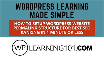 How To Setup Your WordPress Website Permalink Structure For Best SEO Ranking In 1 Minute Or Less