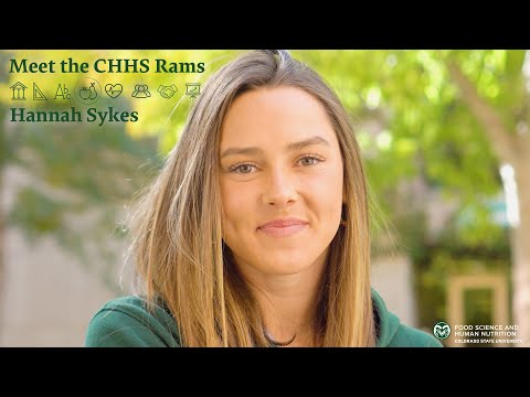 Meet the CHHS Rams | Food Science and Human Nutrition's Hannah Sykes