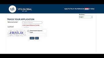 "Invalid Inputs Error" VFS Global  Visa Tracking 2024