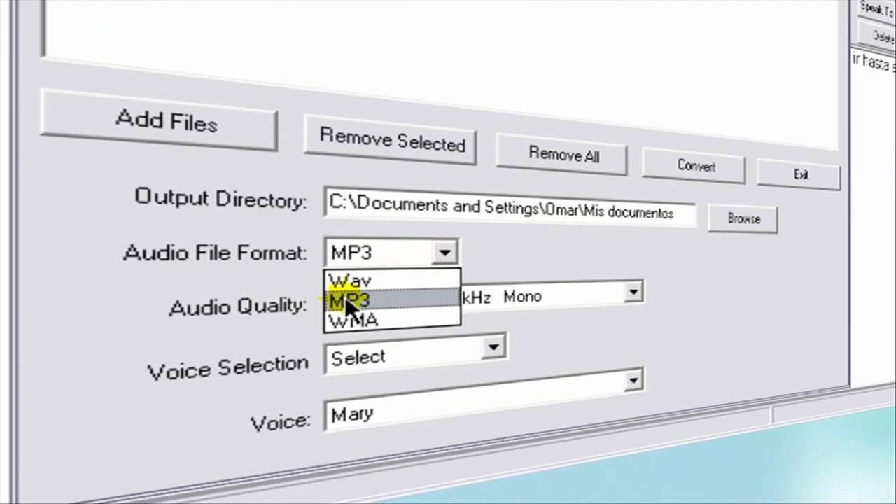Guardar Texto De TextAloud En Mp3 HD