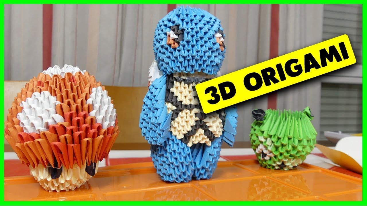 TUTORIAL 3D ORIGAMI Haz tus propias figuritas de papel😍😍 YouTube