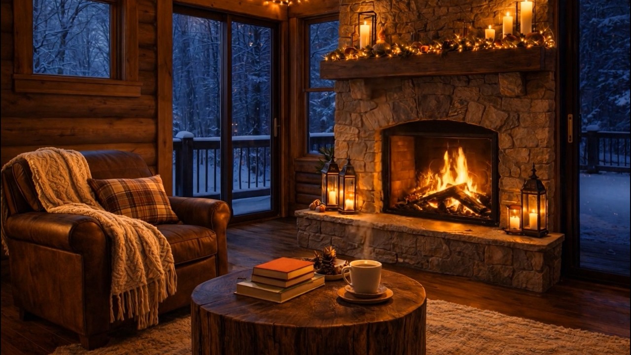 The Warmest & Coziest fireplace Ambient Video on YouTube | Perfect for deep sleep study & relaxing