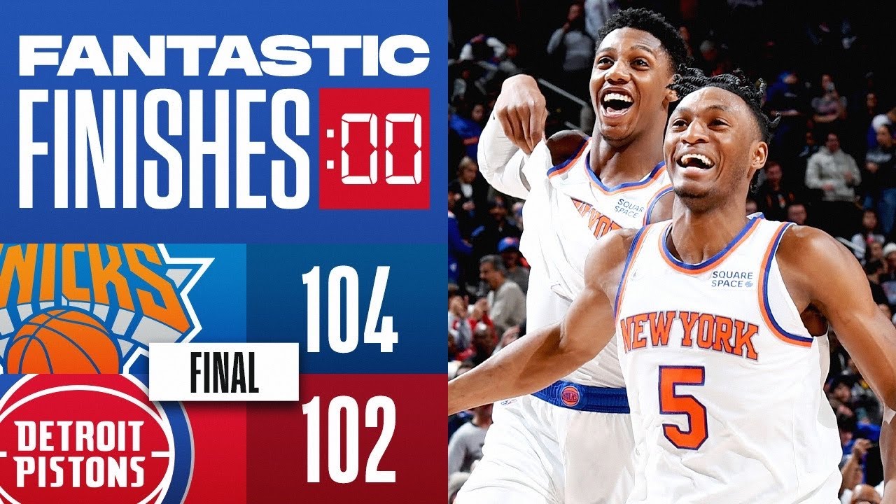 Final 214 WILD ENDING Knicks vs Pistons 🍿🍿