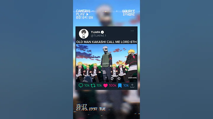 OLD MAN KAKASHI CALL ME LORD 6TH #boruto #kakashi #viralvideo
