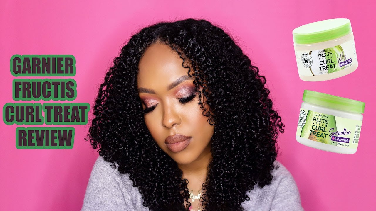 REVIEW AND DEMO OF THE GARNIER CURL TREAT JELLY & SMOOTHIE | WASH N GO