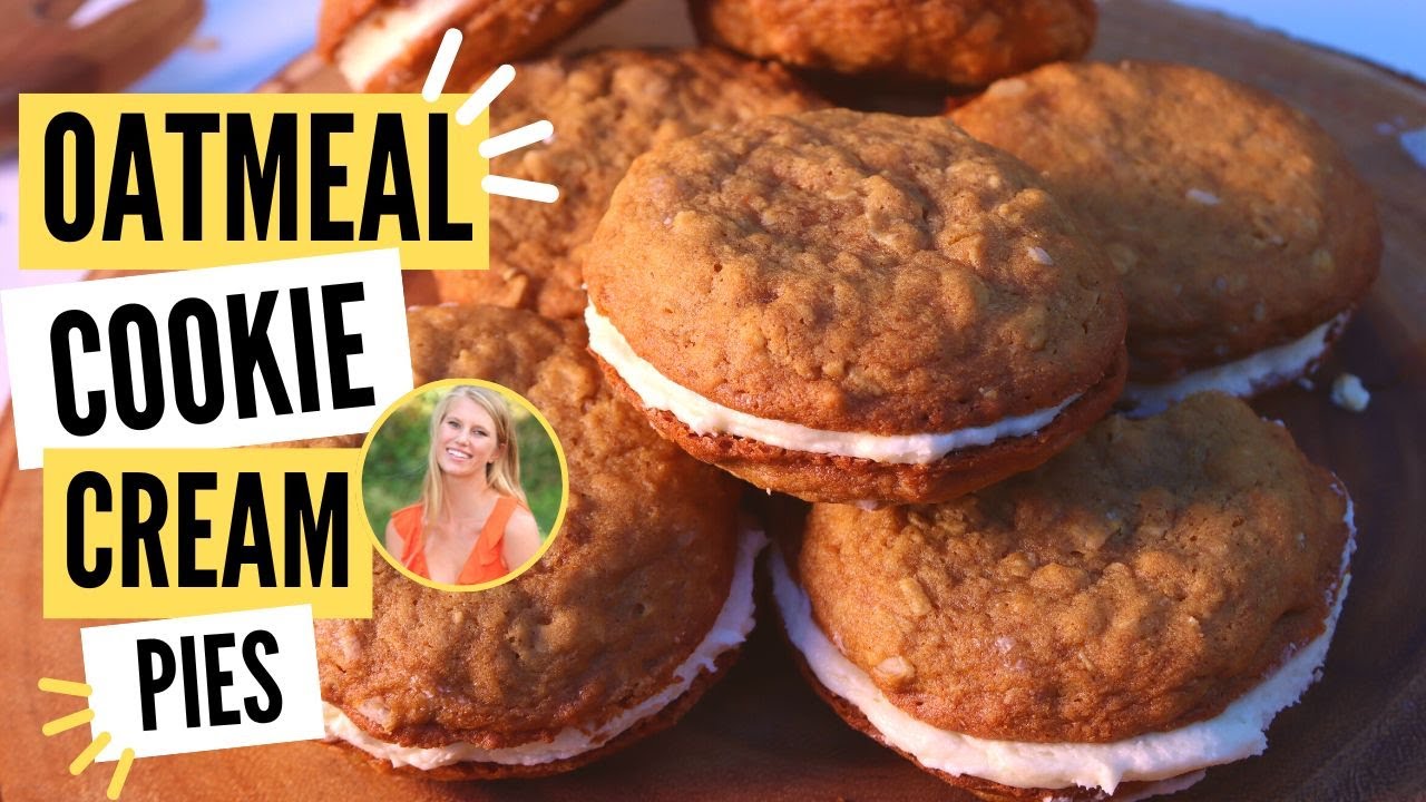 Oatmeal Cookie Cream Pies | BEST Cookie Recipe | Cream Cheese Frosting