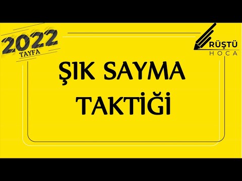 Şık Sayma Taktiği !!! | RÜŞTÜ HOCA