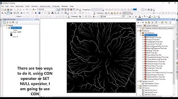 stream / river extraction from DEM using ArcGIS