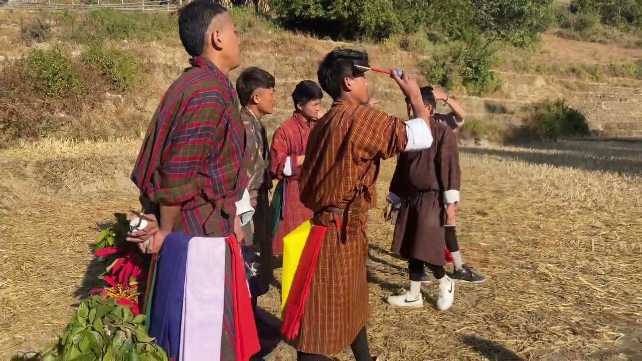 Khuru is a traditional Bhutanese dart sport. Unlike archery, playing khuru is simple and affordable.