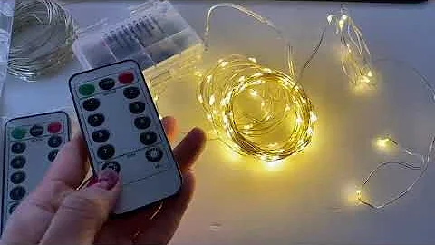 Twinkle Lights with Remote for Bedroom