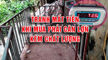 TRÁNH MẤT TIỀN  khi mua cân lợn điện tử kém chất lượng.