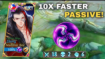 ZILONG NEW BUILD HUNTER STRIKE🔥 10X FASTER PASSIVE STACKS DAMAGE!!!  ZILONG BEST BUILD 2023 | MLBB