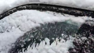 Snow Fall April 3, 2016 Poughkeepsie NY