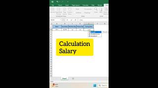 || How to calculate Monthly salary in excel ||
