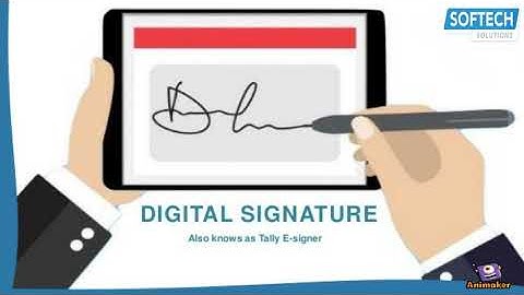Digital Sinature From Tally Erp 9