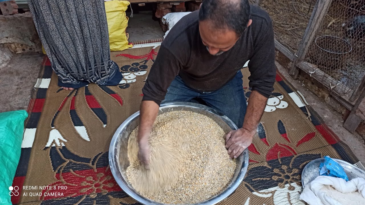 أعمل العلف بنفسك و  طريقة تجفيف الدود الابيض وخلطه بالاعلاف والحكم الشرعى لاطعامه للدجاج