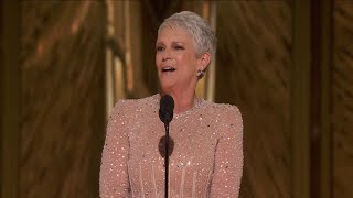 Jamie Lee Curtis wins Actress in a Supporting Role for "Everything Everywhere All at Once"