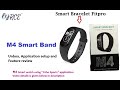 M4 Smart Band - Unboxing, Setup date/Time, First time setup and feature review
