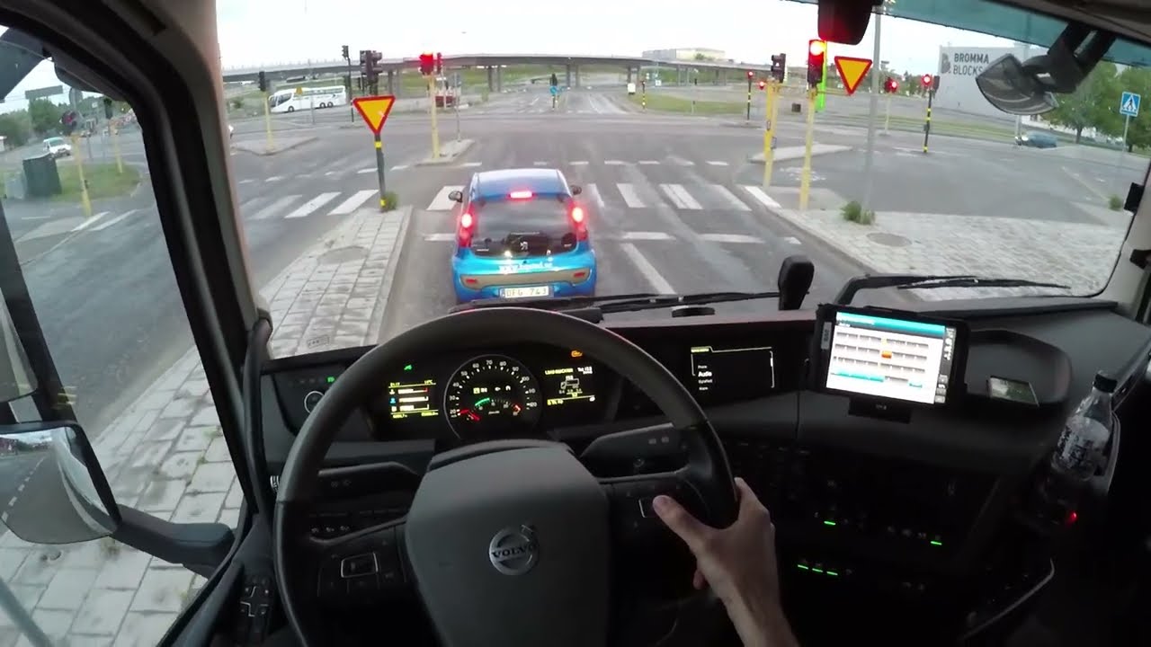 Вождение грузовика Volvo FH 540 2017 года — GoPro Hero5 Black с разрешением 2.7K Quad HD