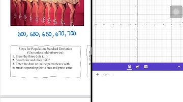 Finding Standard Deviation on GeoGebra